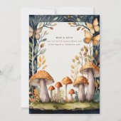 フェアリーコア ネイチャー ベイビーシャワー 1歳誕生日 どんなイベントにも 招待状 (裏面)