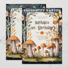 フェアリーコア ネイチャー ベイビーシャワー 1歳誕生日 どんなイベントにも 招待状