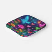 フェアリーコア – 蝶の花とキノコ ペーパープレート (傾斜あり)