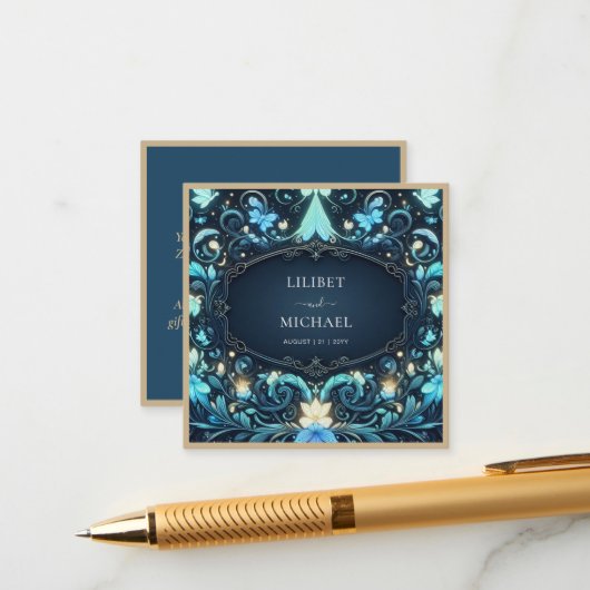 フェアリーコア Save the Date おとぎ話 グローアップ フェアリー エンクロージャーカード (正面/裏面インサイチュ)