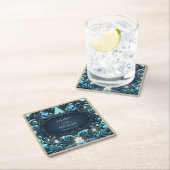 フェアリーコア Save the Date おとぎ話 グローアップ フェアリー スクエアペーパーコースター (インサイチュ)