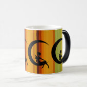 フェアリーシルエットオンクレセントムーンデザイン モーフィングマグカップ (正面右)