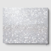 フェアリーシルバー結婚グリッター ゲストブック (裏面)