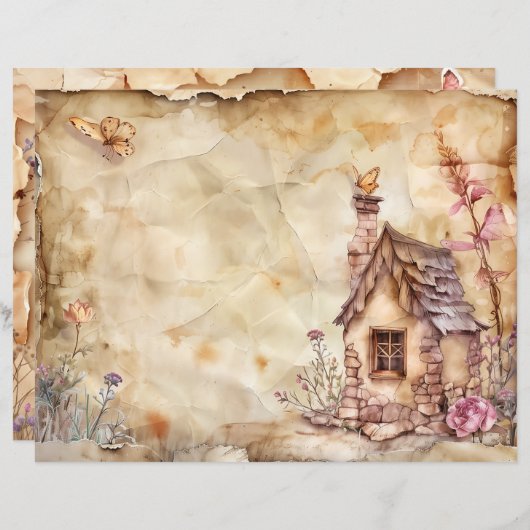 フェアリージャンクジャーナルスクラップブック紙 (正面/裏面)