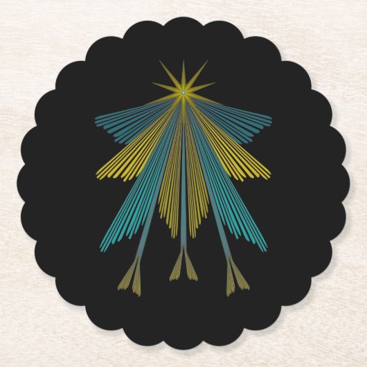 フェアリースターズブラック紙コースター ペーパーコースター (正面)