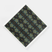 フェアリースターズブラック紙ナプキンス (コーナー)