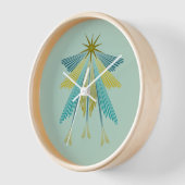 フェアリースターズPistachioウッドフレーム時計 壁時計 (傾斜)