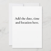 フェアリータプリンセス誕生日招待状 セーブザデート (裏面)