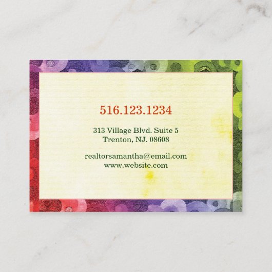 フェアリータリーヴィレッジ実在エステート不動産仲介業者 名刺 (裏面)