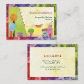 フェアリータリーヴィレッジ実在エステート不動産仲介業者 名刺 (正面/裏面)