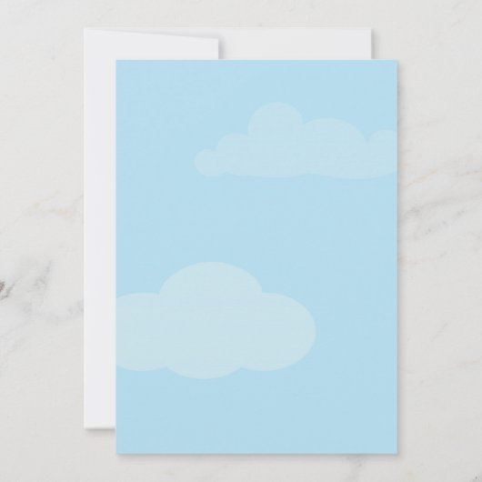 フェアリータールキャッスルナイト5x7ベビーシャワー招待状 招待状 (裏面)