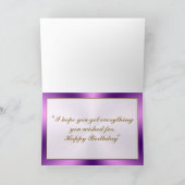 フェアリータールコーチ児童誕生日カード カード (内部)