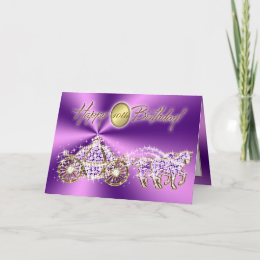 フェアリータールコーチ児童誕生日カード カード (正面)