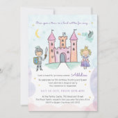 フェアリータール招待状、王室のプリンセスパーティー 招待状 (正面)