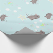 フェアリーターレネズミズ&ジェムズインブルー ラッピングペーパー (角)