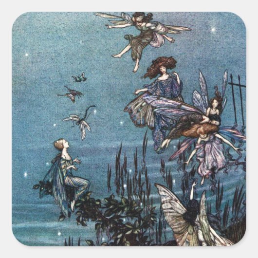 フェアリーダンススティッカー スクエアシール (正面)