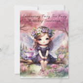 フェアリーティーパーティーテーブルトップサイン 招待状 (正面)