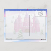 フェアリーテイルキャッスル 冬の雪 ポストカード (裏面)