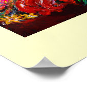 フェアリーテイルズイエローピンクブルーレッド白 ポスター (角)