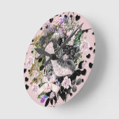 フェアリーテイルズスリッパ ラウンド壁時計 (傾斜)