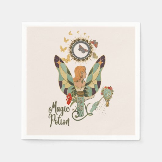 フェアリーテイルズ&魔法モーメント スタンダードカクテルナプキン (正面)