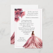 フェアリーテイルプリンセスクインセアニラ招待状 招待状 (正面/裏面)