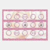 フェアリーテイルプリンセス誕生日 ラッピングペーパーシート (正面)