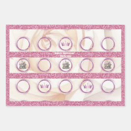 フェアリーテイルプリンセス誕生日 ラッピングペーパーシート