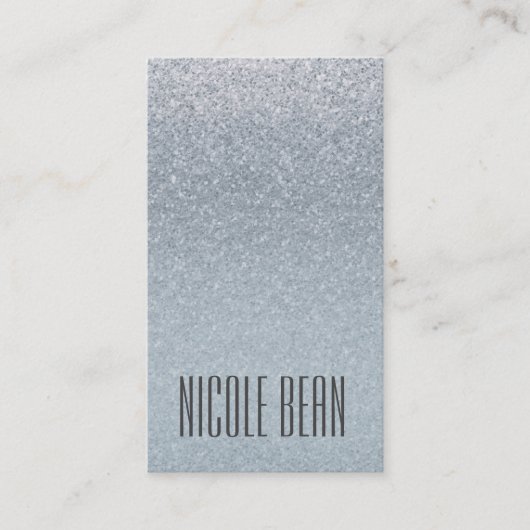 フェアリーテリーシルバーグリッターグラムグラマシックカスタムホテル 名刺 (正面)