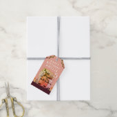 フェアリーテリードアフラワースケッチガールハッピーバースデー ギフトタグ (より糸付き)