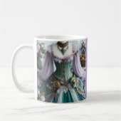 フェアリーテレ春パステルフローラガウン コーヒーマグカップ (左)