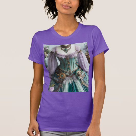 フェアリーテレ春パステルフローラガウン Tシャツ (正面)