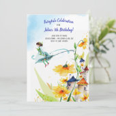 フェアリーテールガーデン誕生日 招待状 (スタンド正面)