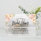 フェアリーテールミスティレイクヴィンテージフローラブライダルシャワー 招待状 (スタンド正面)