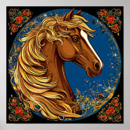 🐎 フェアリーテール カートゥーン 馬 ファンタジー ウォールアート