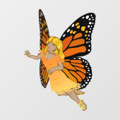 フェアリーデカールバタフライフェアリーの窓のクリング ウィンドウサイン (シート)