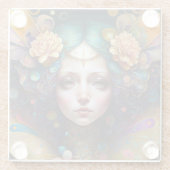 フェアリートリップ（幻覚体験）のようなファンタジーアート ガラスコースター (裏面)