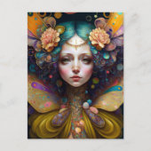 フェアリートリップ（幻覚体験）のようなファンタジーアート ポストカード (正面)