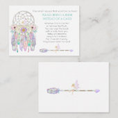 フェアリードリームキャッチャー赤ちゃんシャワー予約リクエスト エンクロージャーカード (正面/裏面)