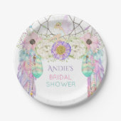 フェアリードリームキャッチャーBoho羽の結晶 ペーパープレート (正面)