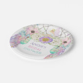 フェアリードリームキャッチャーBoho羽の結晶 ペーパープレート (アングル)