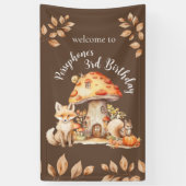 フェアリーハウスウッドランドクリーチャーバースデーパーティー 横断幕 (縦)