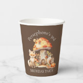 フェアリーハウスウッドランドクリーチャーバースデーパーティー 紙コップ (裏面)