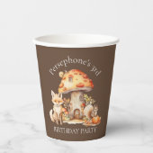 フェアリーハウスウッドランドクリーチャーバースデーパーティー 紙コップ (正面)