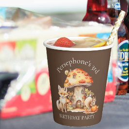 フェアリーハウスウッドランドクリーチャーバースデーパーティー 紙コップ