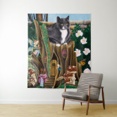 フェアリーハウスガーデンキャット タペストリー (インサイチュ)
