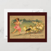 フェアリーパイパー&シックスヴィンテージイースター シーズンポストカード (正面/裏面)