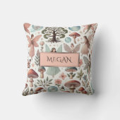 フェアリーパーソナライズされたガール装飾用クッション クッション (裏面)