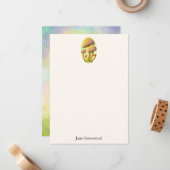 フェアリーパーソナライズされたキノコ ノートカード (正面/裏面インサイチュ)