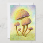 フェアリーパーソナライズされたキノコ ノートカード (裏面)